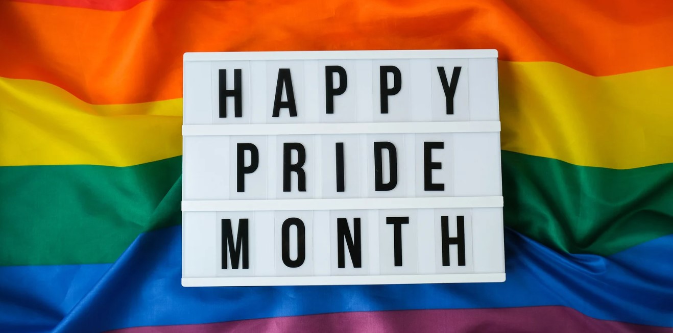 A pride flag.
